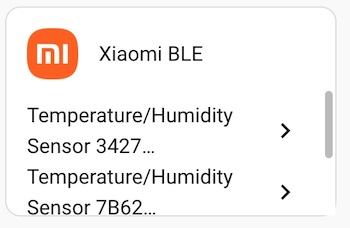 Xiaomi BLE v Home Assistant