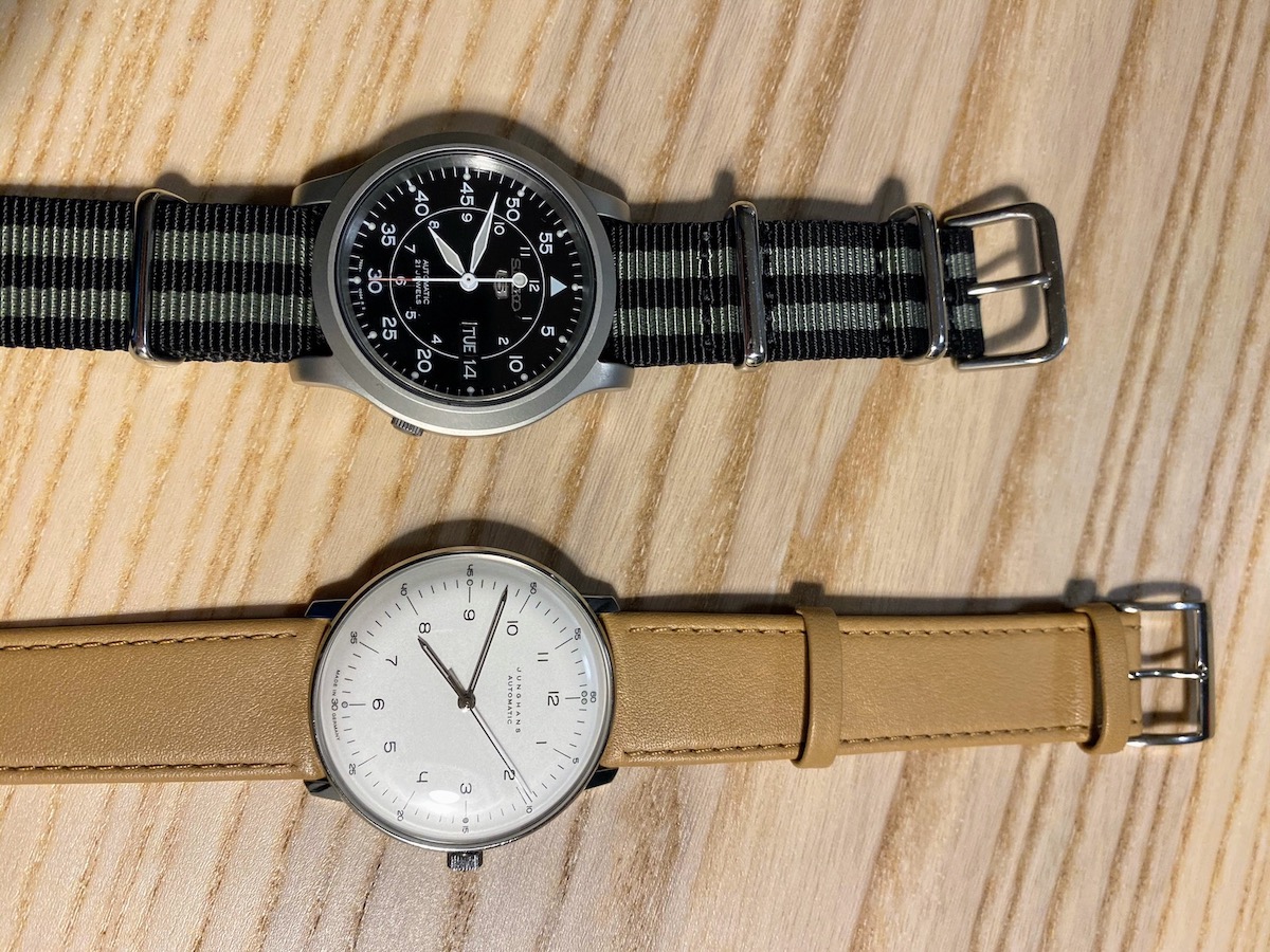 Seiko 5 SNK809 vs Junghans Max Bill automatic