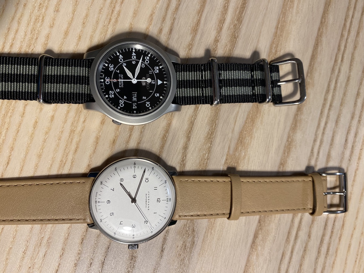 Seiko 5 SNK809 vs Junghans Max Bill automatic