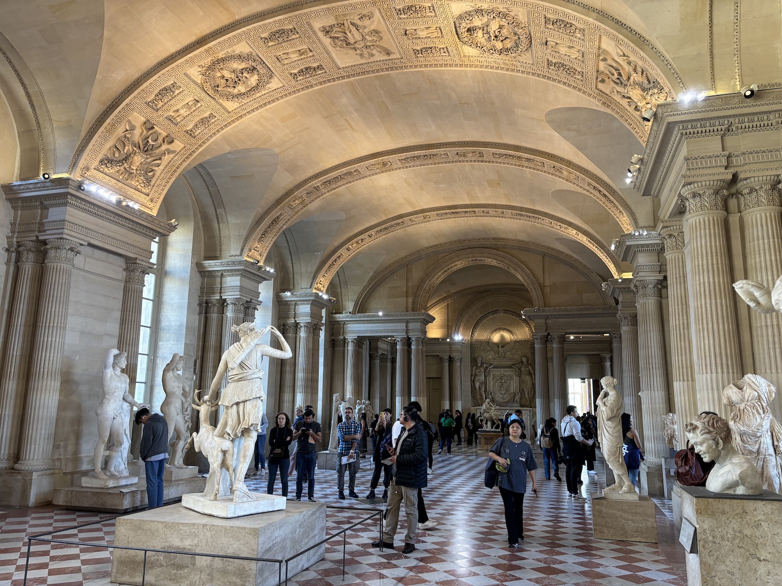 Antické sochy v Múzeum Louvre